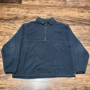 Woolrich Fleece 1/4 Zip Pullover Polartec Blue Men’s Size L